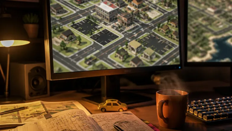 Car Park Capital leans into ’90s citybuilder aesthetics while satirizing suburban sprawl